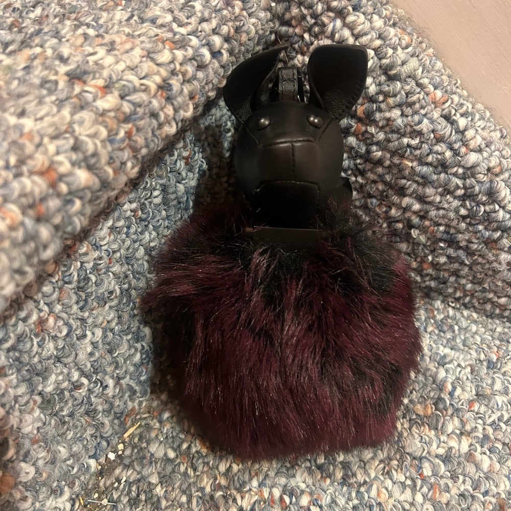 Kendall and Kylie Leather and Faux Fur Keychain